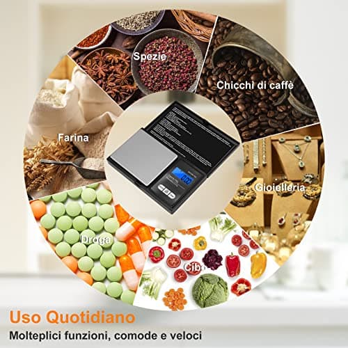 Vinabo 700g Digital Scales 0.01g, Kitchen Scales Digital,Mini Pocket Scales,precision scale LCD Display, Jewellery Scales Weighing Scales for Jewellery Gold Food Coffee Herb Coin (Battery included) — view 2