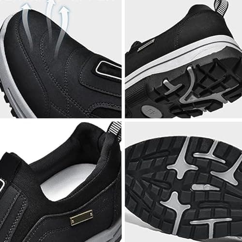 Daladder Walking Orthopedic Shoes,Men's Waterproof Breathable Orthopedic Walking Hiking Shoes Slip on Sneakers (Blue,9) — view 6