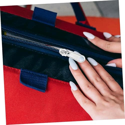 Silver Aluminium Alloy Zipper Sliders for Luggage and Bags 50pcs — view 5