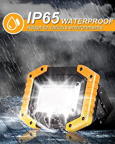 Beizkna 30W LED Work Light Rechargeable Portable COB Floodlight Waterproof — view 5