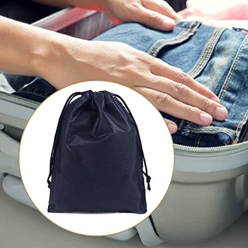 Drawstring Storage Shoe Bag,Portable Non-Woven Shoe Packing Clothes Bag,2pc — view 6