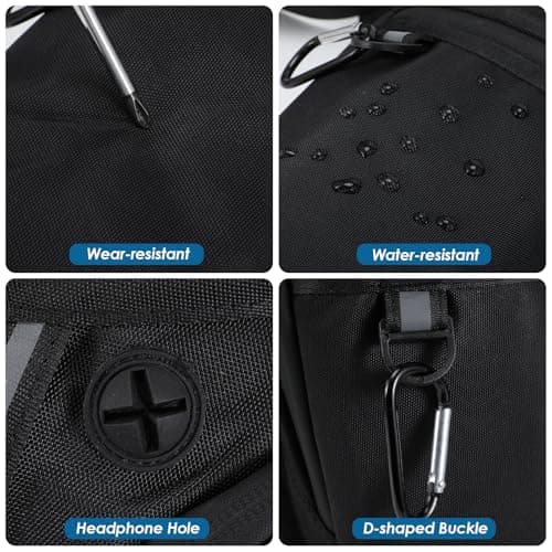 Sockywin Leg Bag, Motorcycle Thigh Bag with Straps Splash-Resistant Drop Leg Pouch for Men Women Reflective Strips Waist LegBag for Cycling Hiking Camping Outdoor Sports Accessories — view 3