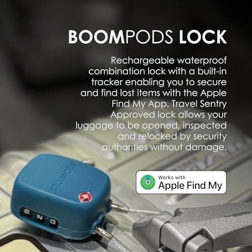 Boompods Tracker Lock - Bluetooth, Blue — view 2