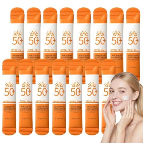 15Pcs Mini Sunscreen Bulk, Travel Size Sun Cream SPF 50 Long Lasting