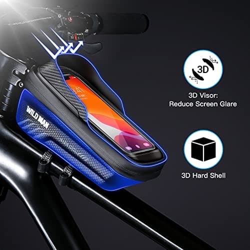Quick Release Bike Frame Bag, Protable Bike Phone Bag with Touchscreen — view 3