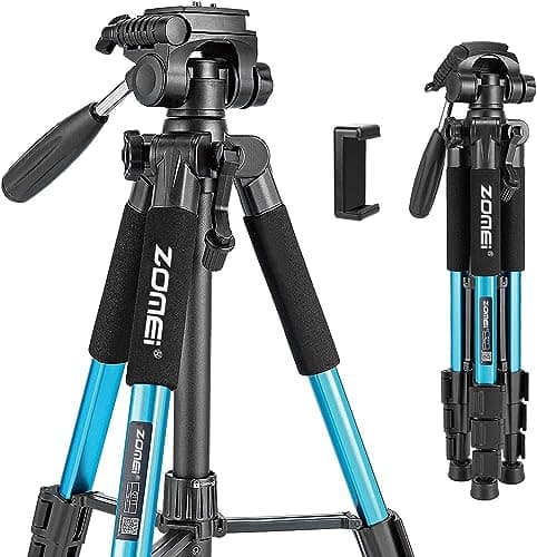 Zomei Q111 Camera Mobile Phone Tripod, Aluminum Travel Tripod47-140cm(Blue)