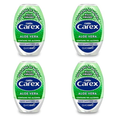 Katsy Style Hand Sanitiser Gel - Antibacterial, Aloe Vera, Gel Form - 50ml Bottle, Pack of 4 - Personal Hygiene Solution for Hands