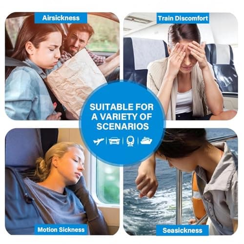 Motion Sickness Patches, 36 PCS Travel-Ease Sickness Patches, Anti Nausea Relief for Adults, Sea-Sickness, Car-Sickness, Morning-Sickness, Long-Lasting Natural Ginger Formula — view 5