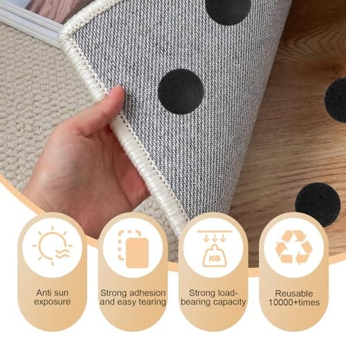 3M VHB Self Adhesive Velcro Pads, OIHCAZ 20 Pack Waterproof Heavy Duty Hook and Loop Sticky Dot (Φ3cm), Shooting Strong Sticky Hook Velcro Tapes for Home Car Outdoor Wood Phone Holder — view 3