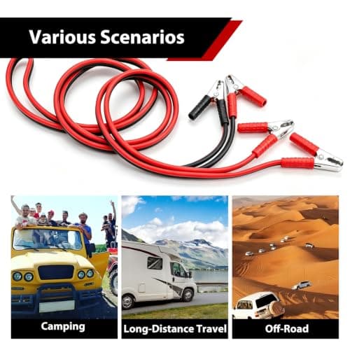 BREEZENEST Heavy Duty Jump Leads Booster Cables with Gloves & Carry Bag Professional Car Battery Jumper Cables for 12V Petrol & Diesel Cars SUVs Vans and Light Trucks 5M/2000AMP — view 6