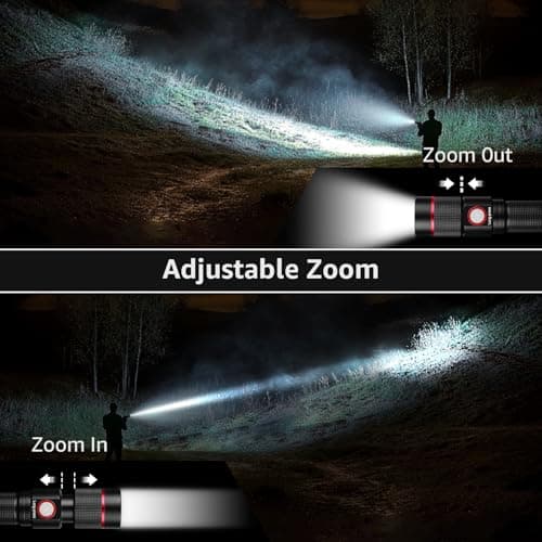 Lepro Lighting Ever LED Torch Rechargeable, Adjustable Focus Flashlight — view 4