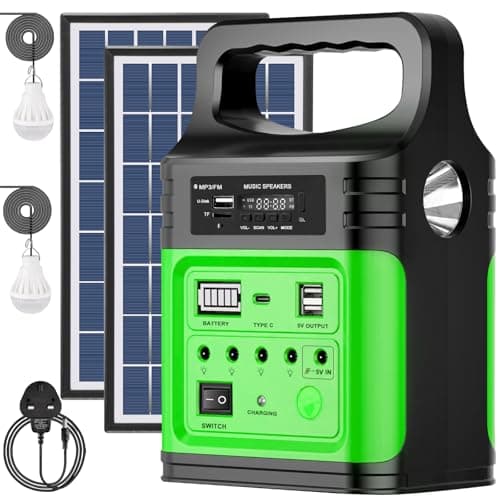VCLPOWER 75Wh LiFePO4 Power Station 12V 9V 18W USB C with 10W Solar Panel