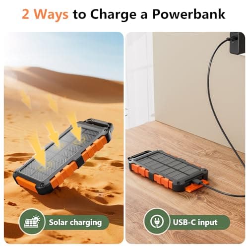 WOWMVP Solar Power Bank 10000mAh 22.5W Fast Charging Portable Charger — view 3