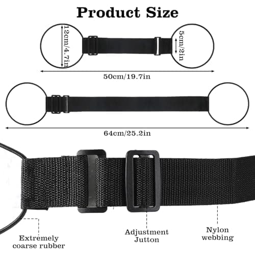 Ouligay 2 Pack Adjustable Luggage Straps for Suitcases Elastic Case Straps — view 2