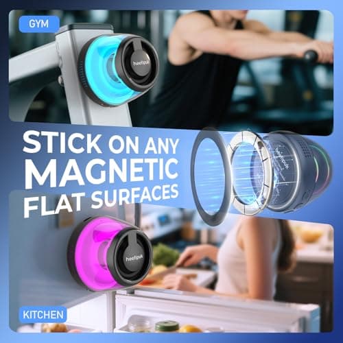 heetipuk Mini Magnetic Bluetooth Speaker, Loudspeaker with Bass Diaphragm — view 2