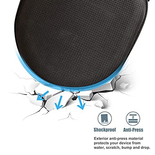 ProCase Hard Travel Case for Sony Headphones -Black — view 5
