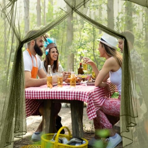 Friendly Mosquito Net for Hiking, Mosquito Net for Sleeping Bag or Tent, Easy to Pack and Carry, Travel Mosquito Net with 3 Color Options, Large Outdoor Net, Camping Tent, Perfect for Polyester — view 2