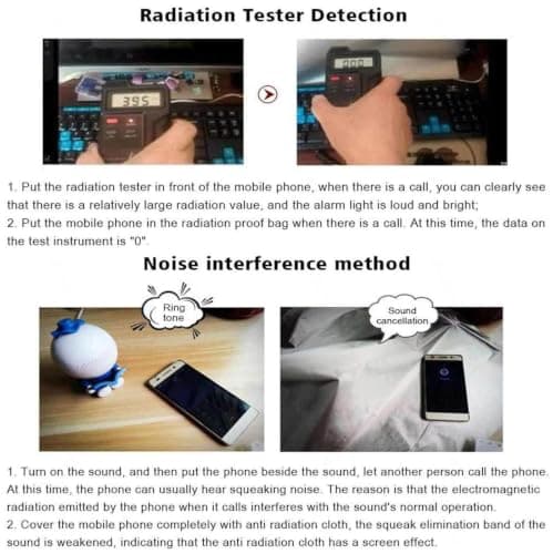 EMF Faraday Fabric EMF Fabric Military Grade RFID Shielding Fabric Protection EMP Military Grade Material Signals (WiFi RFID EMF),silver-1x1.1m — view 6