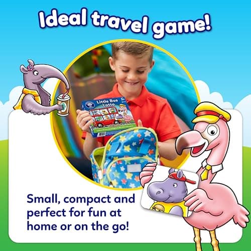 Orchard Toys Little Bus Lotto Mini Game, Small and Compact, Travel Game, Educational Game Toy, Fun Memory Game For Ages 3+ years — view 3
