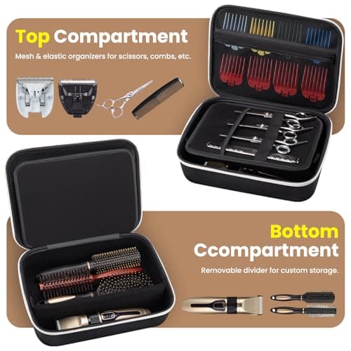 Hard Travel Case for Hair Clippers, Barber Supplies Holder for Hair Cutting — view 2