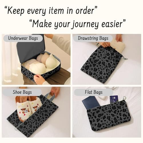 MOFELON 8PCS Packing Cubes for Suitcase, Travel Luggage Organisers for Backpack, Waterproof Suitcase Organiser Bags, Travel Essentials Accessories — view 4