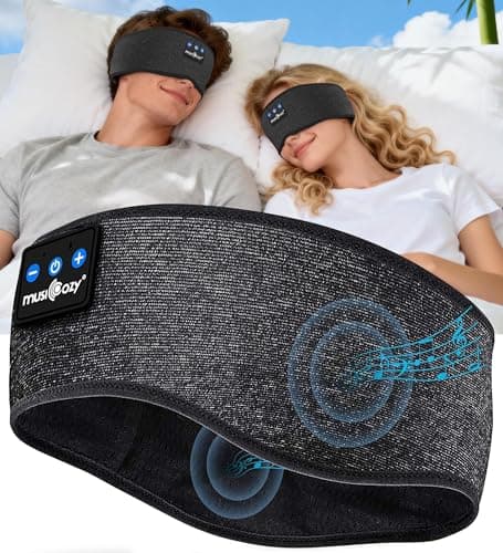 MUSICOZY Cooling Sleep Headphones Bluetooth Headband for side sleepers
