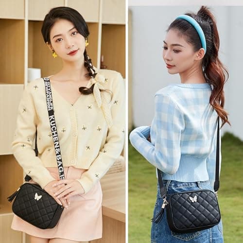 ANPTER Small Crossbody Bag for Women Cross body Purse Camera Shoulder Handbag with Detachable Adjustable Strap for Ladies Girls Travel Shopping Work Daily Use — view 2