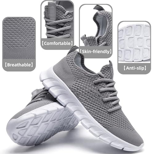 Women Trainers Shoes Running Walking Tennis Ladies Grey Size UK 5.5 — view 3