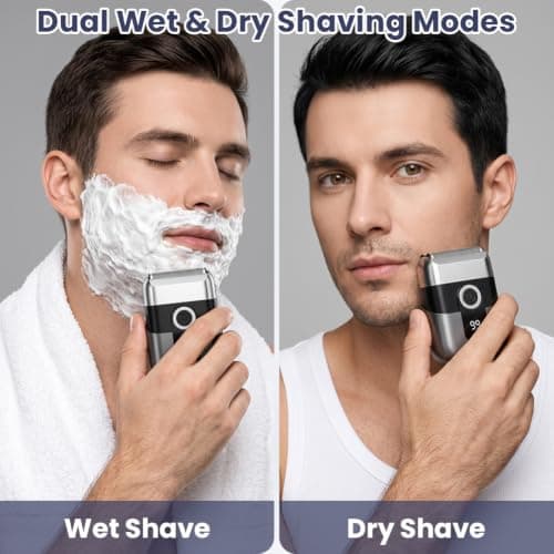 Vicloon Foil Shavers for Men, Mini Electric Razor for Men Wet & Dry — view 4