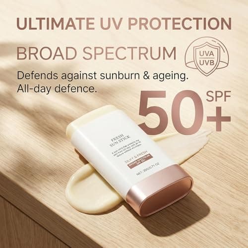 SPF 50 Sunscreen Stick For Face & Body, Invisible No White Cast Korean Sunscreen SPF 50+, Lightweight Water Resistant Mineral Sunscreen SPF 50, Travel Sunscreen SPF Stick, UVA/UVB Protection — view 2