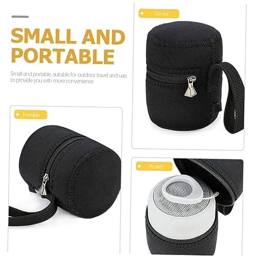 HEMOTON 1pc Speaker Bag Speaker Case Portable Speaker Bag Speaker Carry Case Suitcases Organizer Bags Wireless Speaker Bocina Horn Speaker Travel Neoprene Audio Storage Bag — view 4
