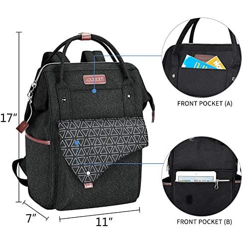 KROSER Laptop Backpack 15.6Inch Stylish Computer Backpack Business Work Bag — view 4