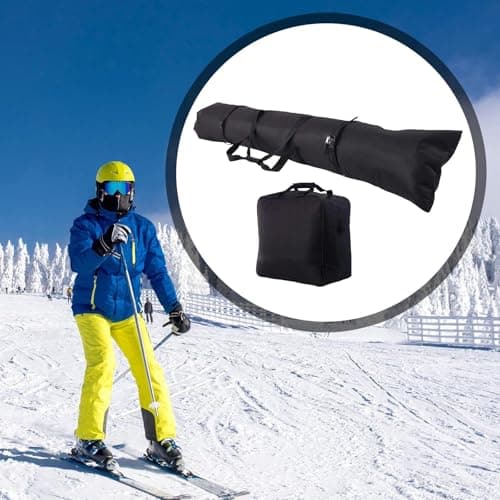 Qianly Snowboard and Boot Bag Ski Bag Combo Lightweight Professional Storage Pouch Ski Equipment Organizer for Skiing Snowboarding — view 3
