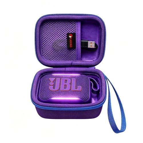 XANAD Hard Travel Case for JBL GO 5 /Go 4 / Go 3 Portable Speaker Purple