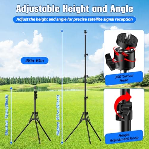IMAYCC Starlink Mini Tripod Mount, 3-Level Height & 360° Adjustable — view 4