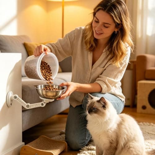 Dog Bowls | Elevated Stainless Steel Magnetic Adjustable Raised Dishes — view 2
