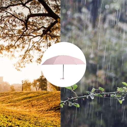 YZDZSW 6 Ribs Windproof Compact Umbrella, Small Umbrella for Handbag, Pink — view 6