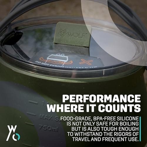 EZYSTOW 1L Collapsible Kettle Travel | Silicone Foldable Kettle — view 3