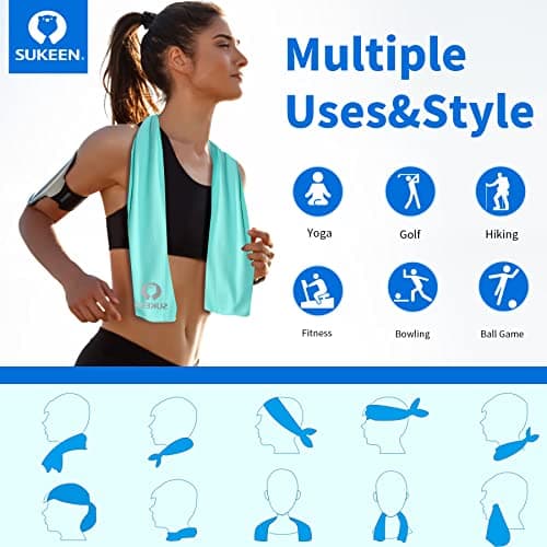 Sukkeen Cooling Towels (10 Pack) - Stay Cool & Ice Towels for Neck - 40"x12" — view 4