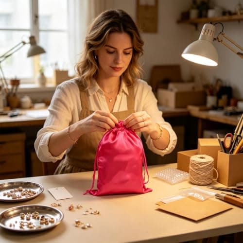 Jewelry Pouch Satin Soft Non Scratch Storage — view 2