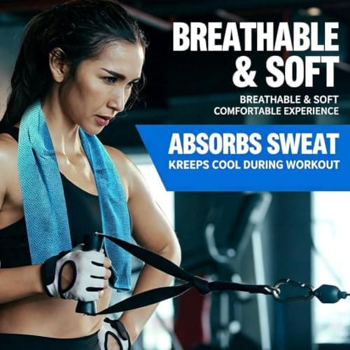 Cooling Towels,Cool Towel, 30x100 Cm Breathable Instant Quick Drying Ice Cool Microfibre Towel, Cool Towels For Extreme Heat For Men Women Kids Gym Workout Running Yoga,1PCS — view 3