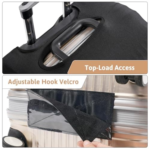 OrgaWise Clear TPU Luggage Cover, for Suitcase TSA Approved Transparent Suitcase Cover Protector Fit 18-32 Inch Luggage — view 6