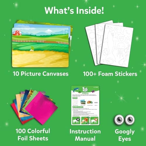 Skillmatics Foil Fun Animals, Foil Art & Craft Kit, Gift for Boys & Girls — view 3