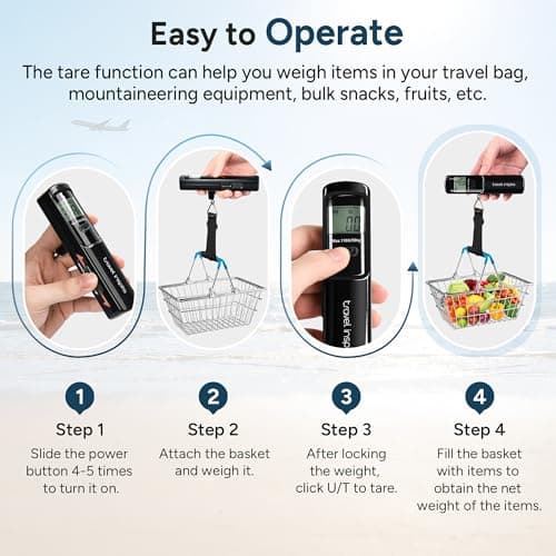 travel inspira Battery-Free Luggage Scale, Suitcase Weighing Scales — view 6