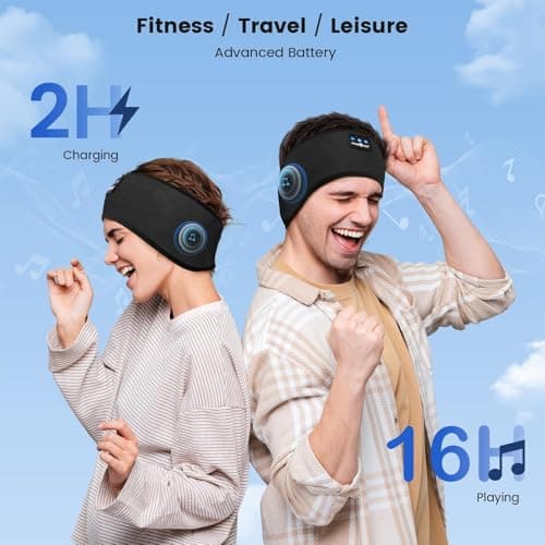 MUSICOZY Sleep Headphones Headband for Side Sleepers Bluetooth 5.4 — view 6