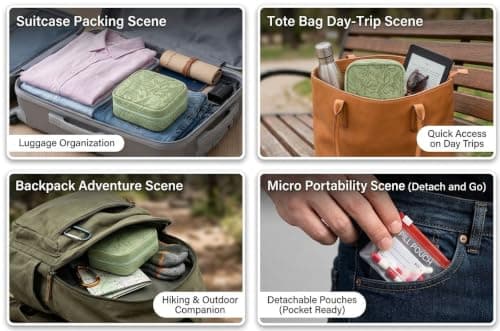 CCWORAN Waterproof Pill Pouch Travel Weekly 7-14 Day Tablet Pill Organiser — view 6