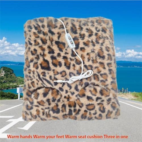 Electric Foot Warmer Home Relaxation with 3 Adjustable, Yellow — view 4