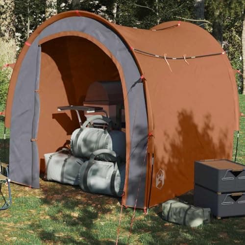 Ziaphsol Orange Side Tent Waterproof 185T Polyester with PU Coating, 204 x 183 x 178 cm, Lightweight Camping Tent with Carry Bag, for Family, Outdoor, Hiking, Trekking and Festival