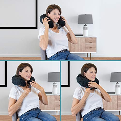 bonmedico Memory Foam Neck Cushion Travel Pillow Crescent Shape — view 6