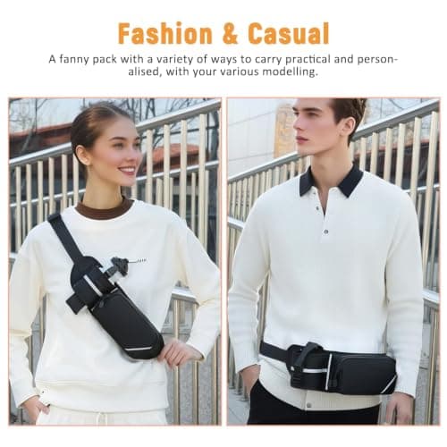 Esoes Belt Bag Belt with Bottle Holder Sports Hip Bag for Men and Women — view 5